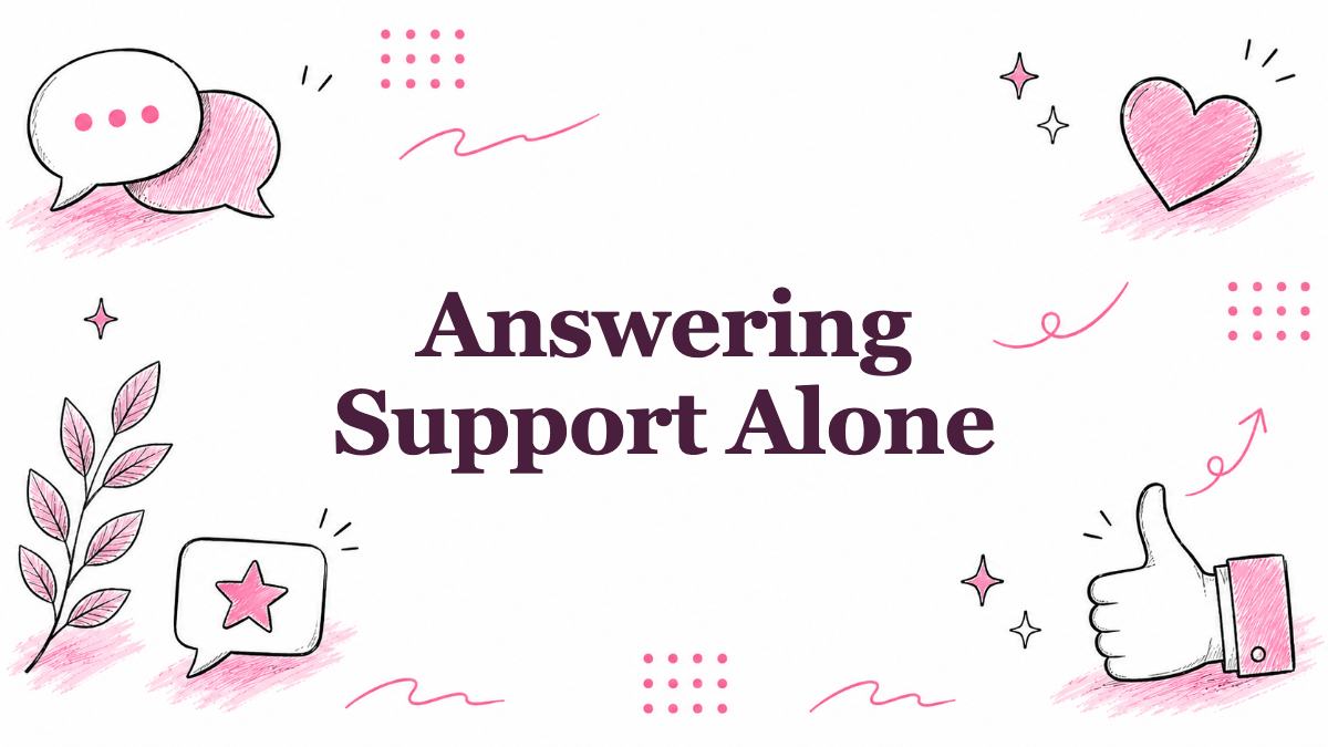 Answering Support When You Are the Whole Company